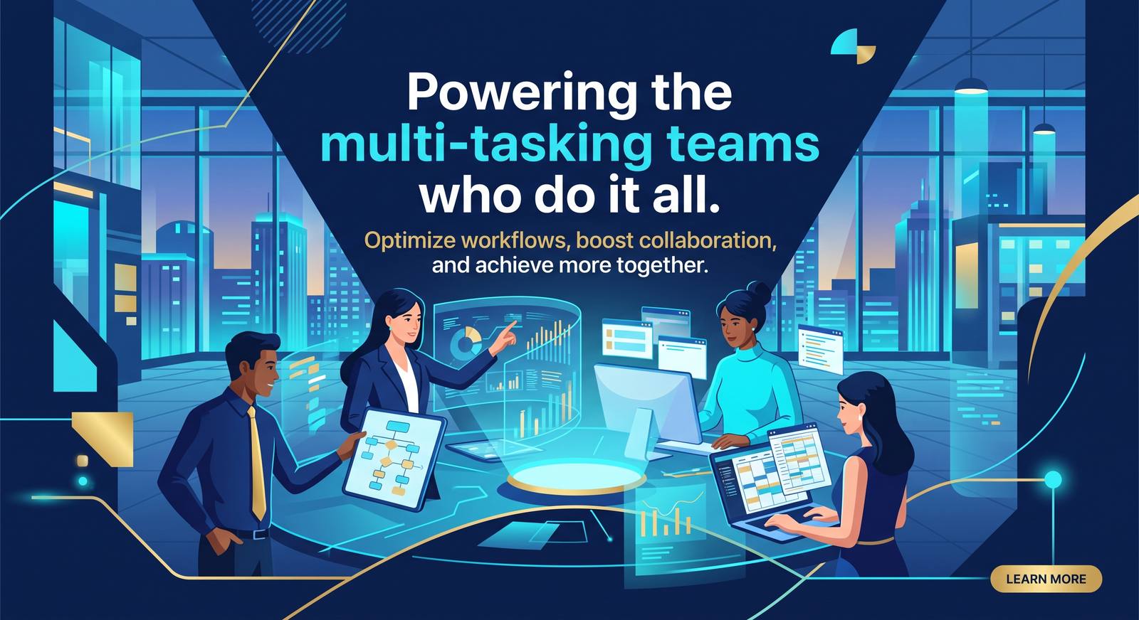 Powering the multi-tasking teams who do it all — optimize workflows, boost collaboration, and achieve more together.